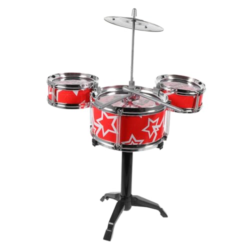 FRCOLOR Schlagzeug Set Pädagogisches Musikinstrument für Jungen und Mädchen Ab Jahren Trommel Set mit Klarem Klang Fördert Musikalische Früherziehung und Spielerisches Lernen von FRCOLOR