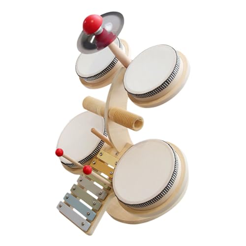FRCOLOR Schlagzeug Set aus Holz Musikinstrument Percussion Sicher und Langlebig Fördert Kreativität und Konzentration für Junge Mädchen und Kleinkinder FRCOLOR Schlagzeug Set aus Holz Musikinstrument Percussion Sicher und Langlebig Fördert Kreativität und Konzentration für Junge Mädchen und Kleinkinder von FRCOLOR