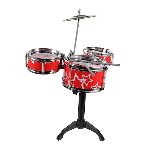 FRCOLOR Schlagzeug Set für Anfänger Pädagogisches Musikspielzeug aus Sicherem Material Langlebig und Kindgerecht Trommelspielzeug für Kleinkinder und Junge Mädchen zur Frühkindlichen von FRCOLOR