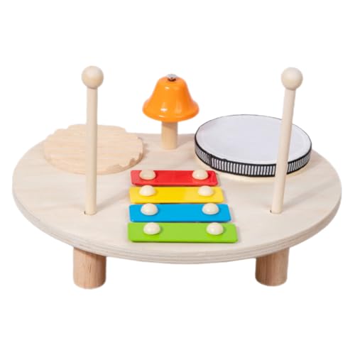 FRCOLOR Schlagzeugset aus Holz Multifunktionales Xylophon für Frühes Lernspielzeug zur Musikalischen für Geburtstagsfeiern und Schulveranstaltungen FRCOLOR Schlagzeugset aus Holz Multifunktionales Xylophon für Frühes Lernspielzeug zur Musikalischen für Geburtstagsfeiern und Schulveranstaltungen von FRCOLOR