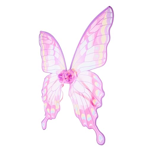 FRCOLOR Schmetterlingsflügel Kostüm Flügel für Verkleidung Bühnenauftritt Party Dekoration Rosa Easter Day Karneval Cosplay Accessoire FRCOLOR Schmetterlingsflügel Kostüm Flügel für Verkleidung Bühnenauftritt Party Dekoration Rosa Easter Day Karneval Cosplay Accessoire von FRCOLOR