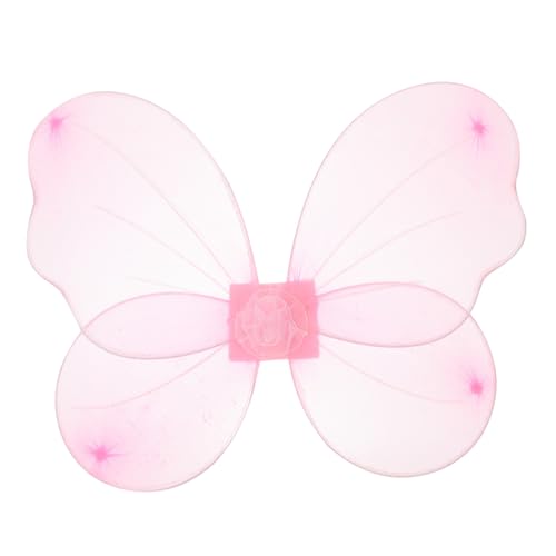 FRCOLOR Schmetterlingsflügel für Mädchen Farbige Zauberflügel Kostüm Prop Leichtes Weiches Material für Karneval Party Halloween und Verkleidungsspiele Zufällige Farbe von FRCOLOR