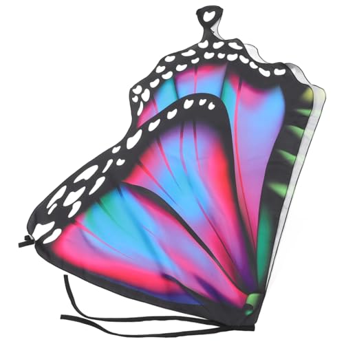 FRCOLOR Schmetterlingsumhang Für Bunter Geschmeidiger Cape Für Halloween Karneval Cosplay Für Kleine Schmetterlingskostüme von FRCOLOR