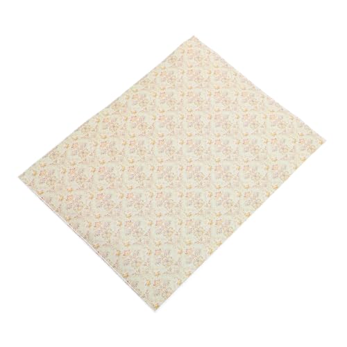 FRCOLOR Selbstklebende Puppenhaus Tapete Klassische Jacquard Muster Wanddekor Miniatur Dollhouse Wallpaper Für Wohnzimmer Schlafzimmer Spielzimmer von FRCOLOR