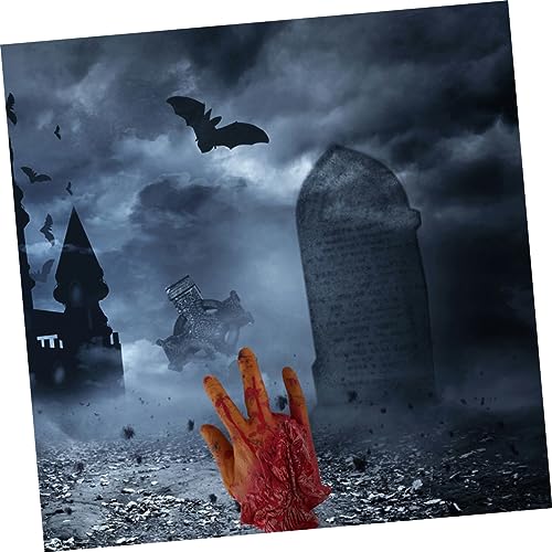 FRCOLOR Simulation Menschliche Organe Halloween Deko Abgetrennter Finger Horrordeko Für Spukhaus Party Blutige Gruselige Kunstorgane Wiederverwendbar von FRCOLOR