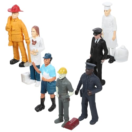 FRCOLOR Simulierte Miniatur Personenfiguren Realistische Modellfiguren für Sandtisch und Mikro Landschaft Detailreiche Dekoration für Puppenhaus Architektur und Lernspielzeug von FRCOLOR