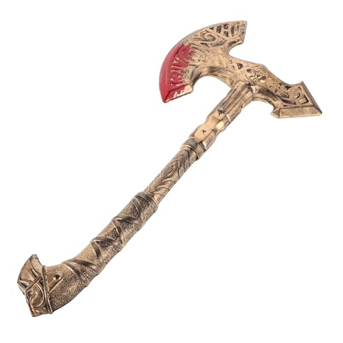 FRCOLOR Simulierte Waffenprops Simulierte Axtstütze Halloween -Party -Requisite Halloween- Halloween-Cosplay-stütze Requisite Ausführen Golden Plastik FRCOLOR Simulierte Waffenprops Simulierte Axtstütze Halloween -Party -Requisite Halloween- Halloween-Cosplay-stütze Requisite Ausführen Golden Plastik von FRCOLOR