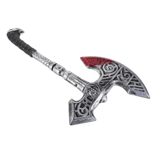 FRCOLOR Simulierte Waffenprops gefälschter Axtkopf Party Performance Prop Halloween -Dekorationen gefälschte Halloween- gefälschte für Leistung Plastik Silver FRCOLOR Simulierte Waffenprops gefälschter Axtkopf Party Performance Prop Halloween -Dekorationen gefälschte Halloween- gefälschte für Leistung Plastik Silver von FRCOLOR