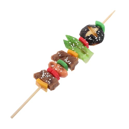 FRCOLOR Simuliertes BBQ Realistische Grillspieße für Rollenspiel Küchendeko Foto Requisiten Kreatives Lernspielzeug Sicher und Kinderfreundlich von FRCOLOR