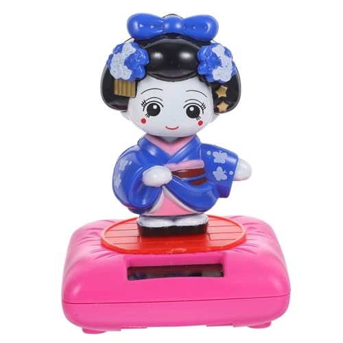 FRCOLOR Solarbetriebene Kimono Puppe mit Kopfbewegung Japanische Deko Figur für Auto und Innendekoration für Freunde Traditioneller Kunst und Kultur FRCOLOR Solarbetriebene Kimono Puppe mit Kopfbewegung Japanische Deko Figur für Auto und Innendekoration für Freunde Traditioneller Kunst und Kultur von FRCOLOR