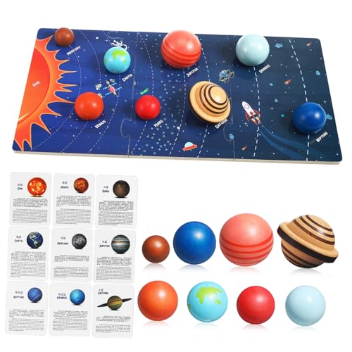 FRCOLOR Sonnensystem Puzzle aus Holz Planeten Lernspielzeug für Einfach zu Stabil und Vielseitig Einsetzbar für Kleine Fans FRCOLOR Sonnensystem Puzzle aus Holz Planeten Lernspielzeug für Einfach zu Stabil und Vielseitig Einsetzbar für Kleine Fans von FRCOLOR