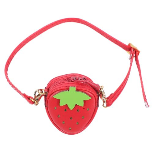 FRCOLOR Stabile PU Mini Schultertasche Erdbeer Design Verstellbarer Gurt Puppen Handtasche Niedliche Kleine Tasche für Puppen Kleidung Zubehör FRCOLOR Stabile PU Mini Schultertasche Erdbeer Design Verstellbarer Gurt Puppen Handtasche Niedliche Kleine Tasche für Puppen Kleidung Zubehör von FRCOLOR