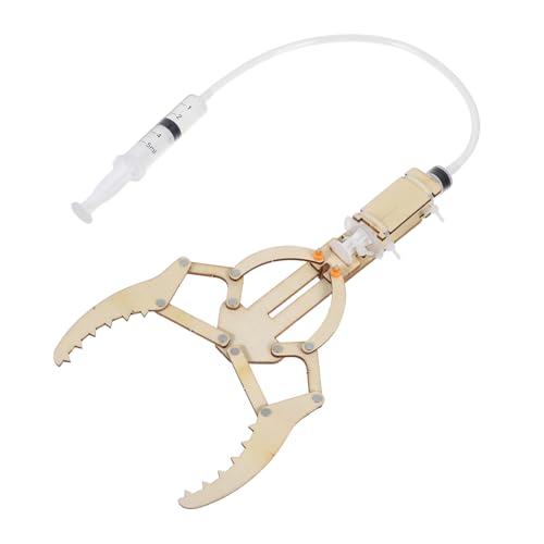 FRCOLOR Stem Hydraulischer Roboterarm Bausatz Holz DIY Mechanischer Roboterhand Bausatz für Mädchen Jungen Lernspielzeug für Robotik und Mechanik von FRCOLOR