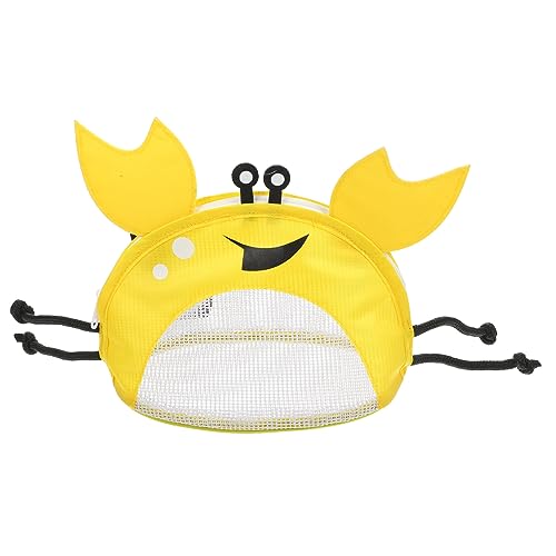 FRCOLOR Strandtasche für Atmungsaktive Mesh Muschelsammeltasche Leicht und Tragbar für Strandspielzeug und Zubehör mit Verstellbaren Schultergurten und Reißverschluss für Einfachen Zugang von FRCOLOR