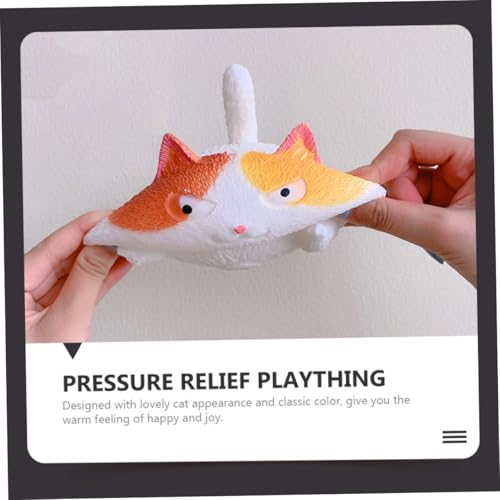 FRCOLOR Stressabbau TPR Katze Antistress Lustiges Imitations und Erwachsene Kreatives Lernspielzeug Sensorisches Fidget Tool gegen Anspannung von FRCOLOR
