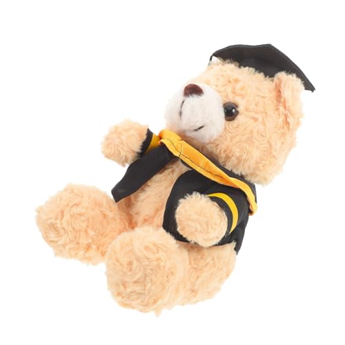 FRCOLOR Süßer Abschluss Bär Plüsch Stofftier für Graduation Niedliches Deko Kuscheltier für Bücherregal Sofa und Mehr für Absolventen von FRCOLOR
