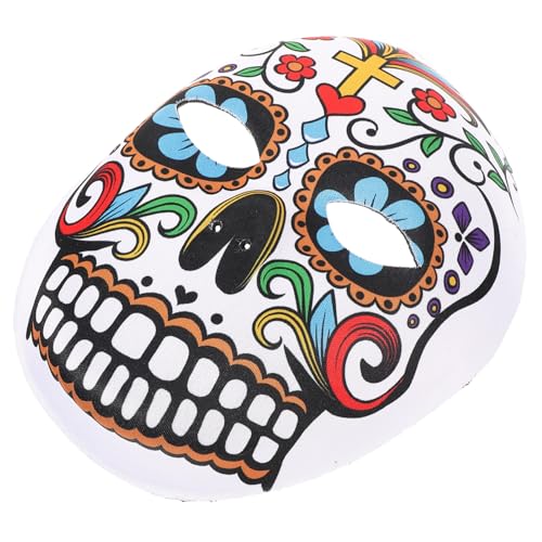 FRCOLOR Tag der Toten Maske Herren Party Halloween Kostümmaske Muster Cosplay Maskerade für Fasching und Party von FRCOLOR