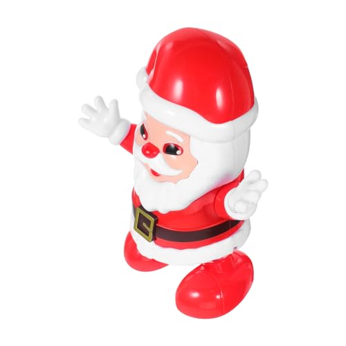 FRCOLOR Tanzender Weihnachtsmann Elektrisch Lustiger Weihnachts Dekoration für Weihnachtsfeier Batterie Betrieben ohne Batterien Niedlicher Weihnachtsmann Partyspaß von FRCOLOR