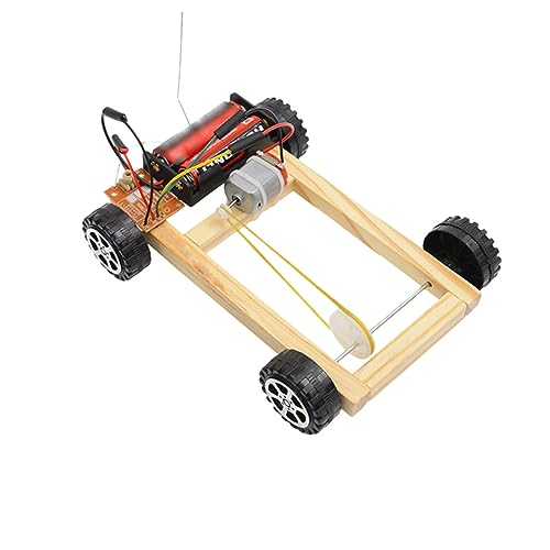 FRCOLOR Technologie Modellbau Auto Vier Rad Bausatz für Jugendliche Wissenschaftliches DIY Fahrzeug Lernspielzeug ohne Batterien Experiment zum Autobau von FRCOLOR