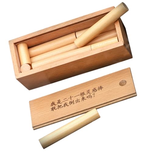FRCOLOR Teiliger Holz Puzzle Stick Gehirntrainer Iq Testspielzeug für Erwachsene Geduld Förderndes Denkspiel zur Gehirnentwicklung und Stressabbau von FRCOLOR