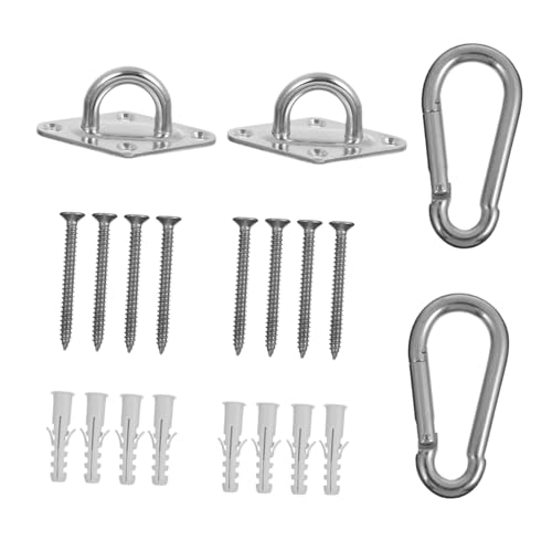 FRCOLOR Teiliges Hammock Hook aus Hochfestem Edelstahl Belastbarer Federhaken für Schaukel Hängematten aufhängung Vielseitig Einsetzbar für Innen Außenbereich Einfache Montage von FRCOLOR