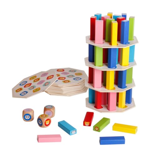 FRCOLOR Teiliges Holzbauklötze Pädagogisches Kinderspielzeug Fördert Geduld und Kreativität Sichere Materialien Bunte Stapelsteine für Jungen und Mädchen Ab Kleinkindalter Lernspielzeug FRCOLOR Teiliges Holzbauklötze Pädagogisches Kinderspielzeug Fördert Geduld und Kreativität Sichere Materialien Bunte Stapelsteine für Jungen und Mädchen Ab Kleinkindalter Lernspielzeug von FRCOLOR