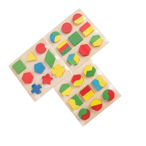 FRCOLOR Teiliges Holzspielzeug Geometrische Formen Lernspielzeug für Pädagogisches Bauspielzeug Kreativität Feinmotorik und Hand Auge Koordination Sicher und Kompakt FRCOLOR Teiliges Holzspielzeug Geometrische Formen Lernspielzeug für Pädagogisches Bauspielzeug Kreativität Feinmotorik und Hand Auge Koordination Sicher und Kompakt von FRCOLOR