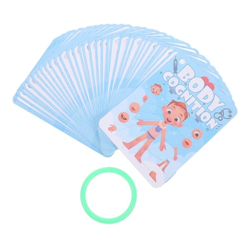 FRCOLOR Teiliges Körpererkennung für Interaktive Frühförderung Kognitive Entwicklung aus Robustem Papier Leicht und Kompakt für Spielerisches Lernen Unterwegs von FRCOLOR