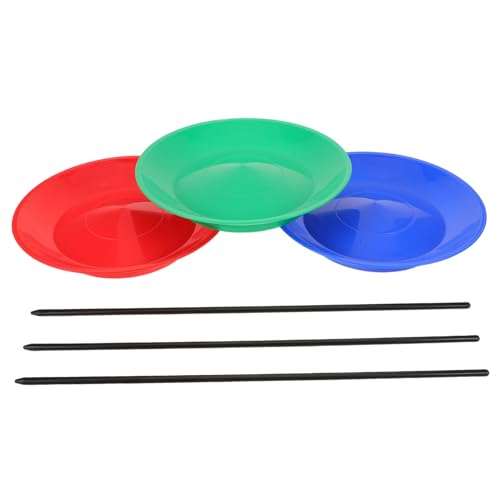 FRCOLOR Teiliges Kunststoff Jonglierplatten mit Stab Rotierende Zirkus Drehplatten für Leichtes Ausgewogenes Trainingsspielzeug für Jonglierfähigkeiten und Sensorische Entwicklung FRCOLOR Teiliges Kunststoff Jonglierplatten mit Stab Rotierende Zirkus Drehplatten für Leichtes Ausgewogenes Trainingsspielzeug für Jonglierfähigkeiten und Sensorische Entwicklung von FRCOLOR