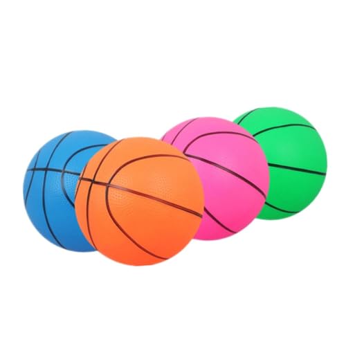 FRCOLOR Teiliges Mini Basketball Set aus Dickem PVC mit Aufblasbarem Orangem Ball und Tragbarem Handpumpen Injektor für Indoor und Outdoor Spiele von FRCOLOR