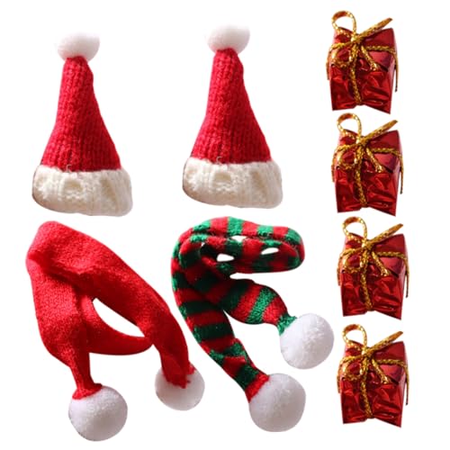 FRCOLOR Teiliges Mini Strick-weihnachtsmützen mit Dehnbaren Realistischen Designs Inklusive Grüner und Roter Kinderspielzeug-schals Waschbar Wiederverwendbar als Weihnachtsdeko und FRCOLOR Teiliges Mini Strick-weihnachtsmützen mit Dehnbaren Realistischen Designs Inklusive Grüner und Roter Kinderspielzeug-schals Waschbar Wiederverwendbar als Weihnachtsdeko und von FRCOLOR