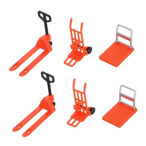 FRCOLOR Teiliges Miniatur mit Gabelstapler Handwagen und Plattformwagen aus Robustem und Sicherem Material mit Glatten Kanten Lernspielzeug für Thema Baustelle und Verkehr FRCOLOR Teiliges Miniatur mit Gabelstapler Handwagen und Plattformwagen aus Robustem und Sicherem Material mit Glatten Kanten Lernspielzeug für Thema Baustelle und Verkehr von FRCOLOR