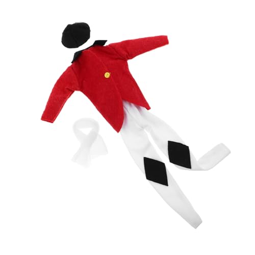 FRCOLOR Teiliges Puppen-reitoutfit Mini Doll Horse Riding Suit mit Jacke Beinbekleidung und Schal Rote Reiterkleidung für Puppen Vielseitig Kompatible Equestrian Dress-up Kleidung FRCOLOR Teiliges Puppen-reitoutfit Mini Doll Horse Riding Suit mit Jacke Beinbekleidung und Schal Rote Reiterkleidung für Puppen Vielseitig Kompatible Equestrian Dress-up Kleidung von FRCOLOR