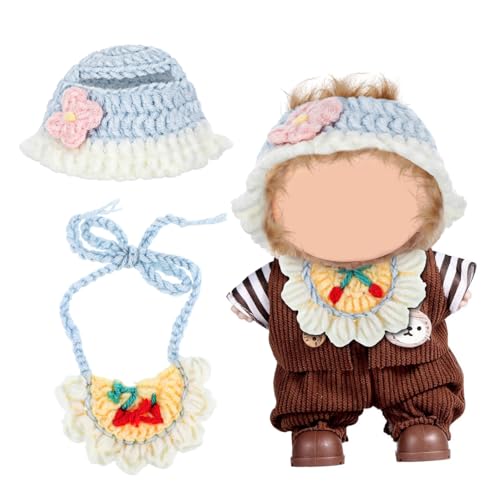 FRCOLOR Teiliges Puppenkleid-Set für Puppen Handgehäkelte Babymütze Leichte Pflegeleichte Kleidung für Puppenhaus und Babyspielzeug FRCOLOR Teiliges Puppenkleid-Set für Puppen Handgehäkelte Babymütze Leichte Pflegeleichte Kleidung für Puppenhaus und Babyspielzeug von FRCOLOR