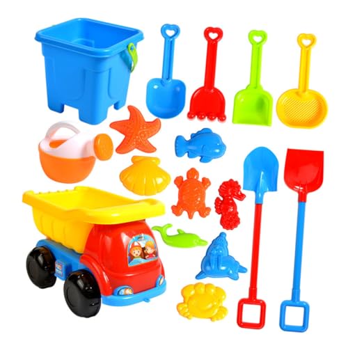 FRCOLOR Teiliges Strandspielzeug mit Schaufeln Sandformen und Sandspielzeug für Outdoor Sandkasten Kreativität und Feinmotorischen Fähigkeiten von FRCOLOR