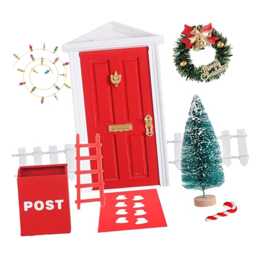 FRCOLOR Teiliges Xmas DIY Miniatur Möbel für Puppenhaus Sichere Miniatur Deko Lebendige Farben für Kreativen Gestalten Fotorequisite von FRCOLOR