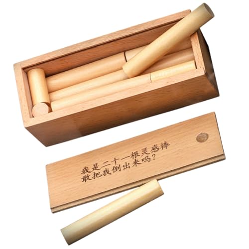 FRCOLOR Teiliges aus Holz Stäben für Denkspiele Interaktives Kreativität und Geschicklichkeit für Erwachsene und Geeignet für Geschenke zu Feiertagen und Geburtstagen von FRCOLOR
