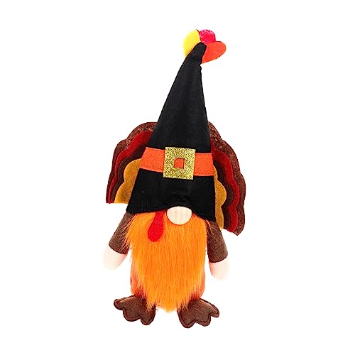 FRCOLOR Thanksgiving Dekofigur Stoffpuppe mit Lustigem Design Kleine Festival Dekoration für Herbst Sicherer Plüsch Langlebig als und Party Requisite von FRCOLOR