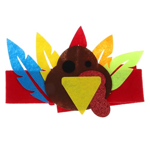 FRCOLOR Thanksgiving Stirnband Leichtes Stabiles Party-haar-accessoire mit Truthahn-design Festliches Haarschmuck für Familienfeiern und Fotorequisiten von FRCOLOR