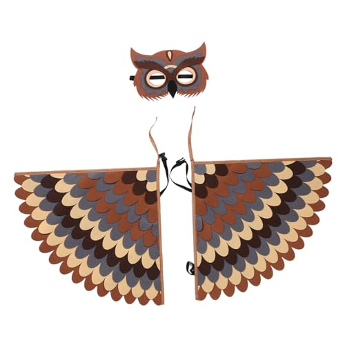 FRCOLOR Tierkostüm Filz Federn Eule Huhn Atmungsaktiv Leicht Komfortabel für Jungen Mädchen Halloween Fasching Rollenspiel FRCOLOR Tierkostüm Filz Federn Eule Huhn Atmungsaktiv Leicht Komfortabel für Jungen Mädchen Halloween Fasching Rollenspiel von FRCOLOR