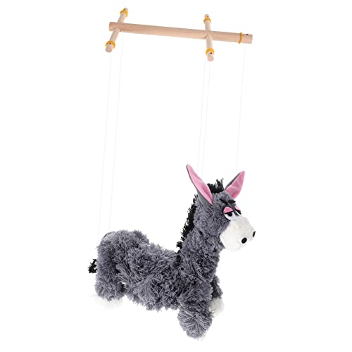 FRCOLOR Tiermarionette aus Plüsch für Handgefertigtes Marionetten Graues Kreatives Puppenspiel für Jahre für Aufführungen von FRCOLOR