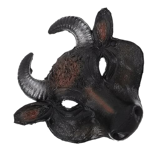 FRCOLOR Tiermaske Halbgesichtsmaske aus PU für Halloween Karneval Cosplay Party Masquerade Damen Herren Auffällige Tiermaske mit Detailreichem Design und Bequemer FRCOLOR Tiermaske Halbgesichtsmaske aus PU für Halloween Karneval Cosplay Party Masquerade Damen Herren Auffällige Tiermaske mit Detailreichem Design und Bequemer von FRCOLOR