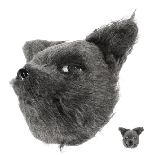 FRCOLOR Tiermaske mit Offenem für Halloween Cosplay Maske für Männer Realistische Wolfsmaske Kreative Requisite für Partys für Maskeraden Rollenspiele von FRCOLOR