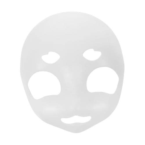 FRCOLOR Tierschädelmaske Tierkopfmaske Unbemalt Pelzige Kostümmaske Kawaii Kostümmaske Tier-halloween-maske Karnevals-cosplay-accessoire Tiermasken Unbemalte Tiermaske Weiß Plastik von FRCOLOR