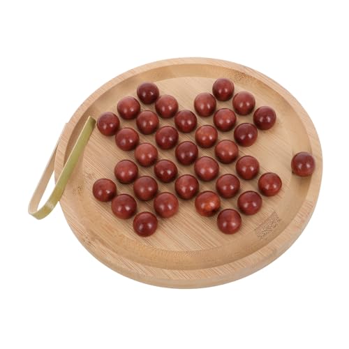 FRCOLOR Tischspiel Schach Interaktives Schachbrettspiel Für Einen Spieler Schachspiel Für Desktop Spiel Lernspielzeug Kinderschach Lernspiel Früherziehungsbedarf Bambus von FRCOLOR