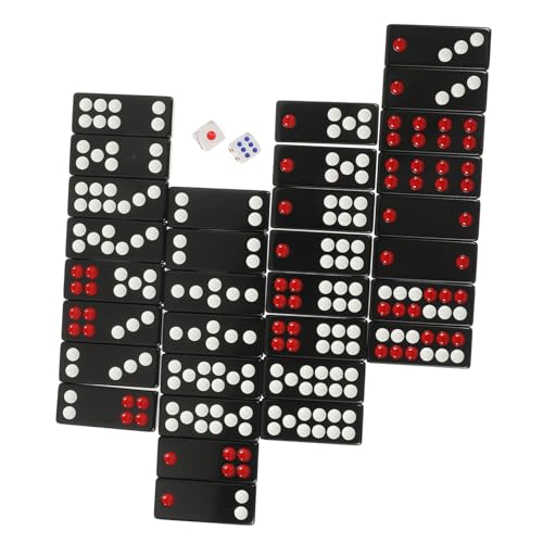 FRCOLOR Traditionelles Chinesisches Paigow spielset Leichte Paigow pokersteine mit Glatter Oberfläche für Gesellschaftsspiele Zuhause Partys und Bars Geeignet von FRCOLOR