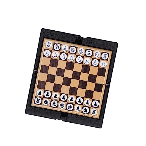 FRCOLOR Tragbares Faltbares Schachbrett aus Dünnem Leder Leichtes Internationales Schachspiel mit Schachfiguren Kompakt für Reise und Freizeit Geeignet für Erwachsene und Junge Mädchen FRCOLOR Tragbares Faltbares Schachbrett aus Dünnem Leder Leichtes Internationales Schachspiel mit Schachfiguren Kompakt für Reise und Freizeit Geeignet für Erwachsene und Junge Mädchen von FRCOLOR