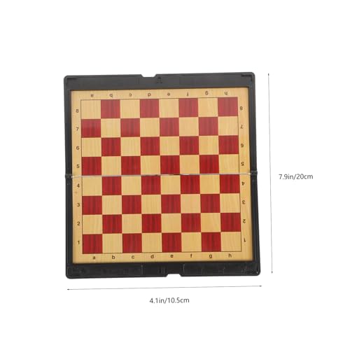 FRCOLOR Tragbares Magnetisches Schachspiel Leicht Material Reise Schachset für Erwachsene Freizeitspiel Unterwegs von FRCOLOR
