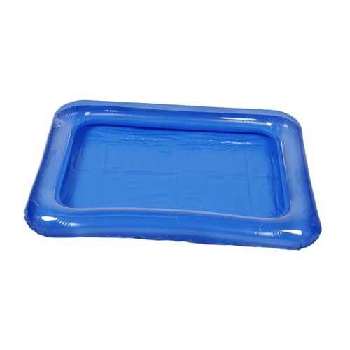 FRCOLOR Tragbares Puppen Sandträgerelement mit Aufblasbarem Poolzubehör Transparent Blaues Badespielzeug für Kleinkinder Leicht und Robust für Kreatives Sommer Spielspaß von FRCOLOR