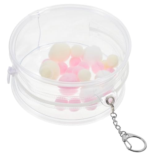 FRCOLOR Transparente Aufbewahrungstasche mit Pompom Ball und Schlüsselanhänger Robuste Mini Puppen Organizer Tasche Kratzfest Modisch zum Schutz Präsentation von Figuren und FRCOLOR Transparente Aufbewahrungstasche mit Pompom Ball und Schlüsselanhänger Robuste Mini Puppen Organizer Tasche Kratzfest Modisch zum Schutz Präsentation von Figuren und von FRCOLOR